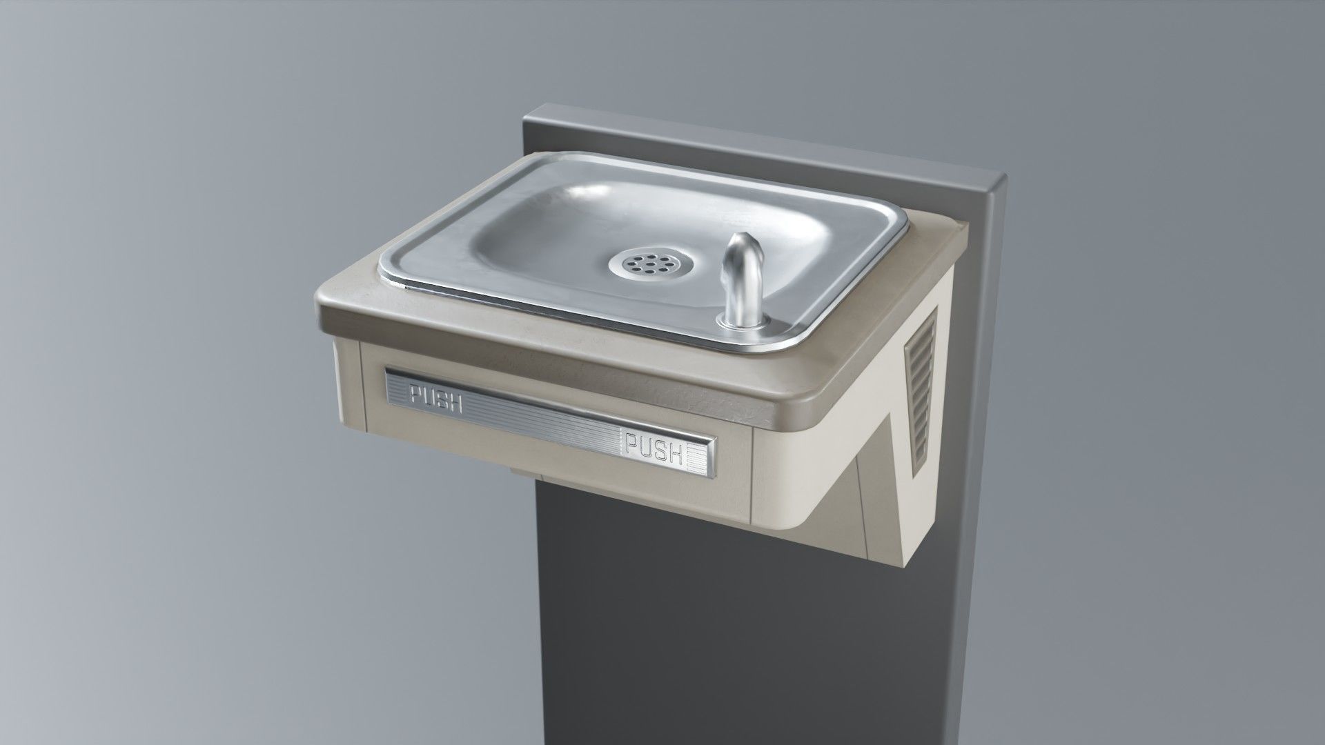Drinking Fountain Low-poly 3D model_37