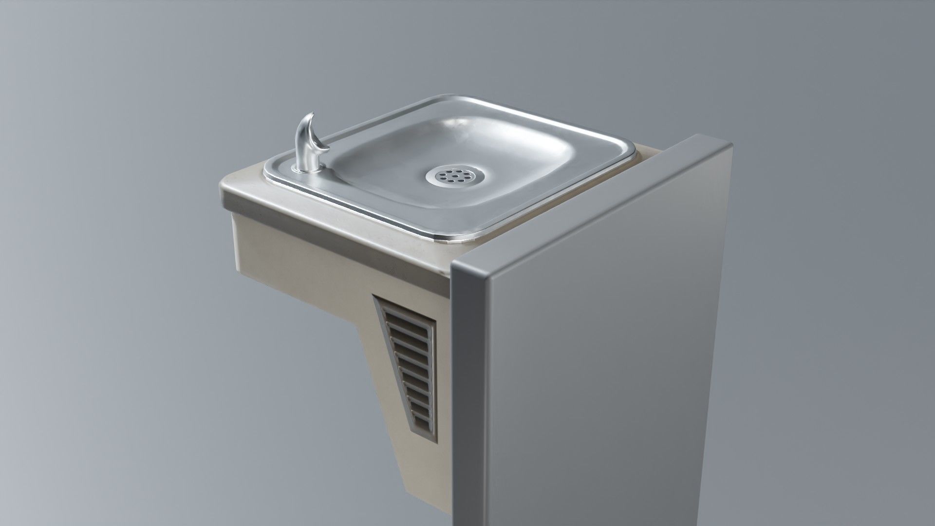 Drinking Fountain Low-poly 3D model_34