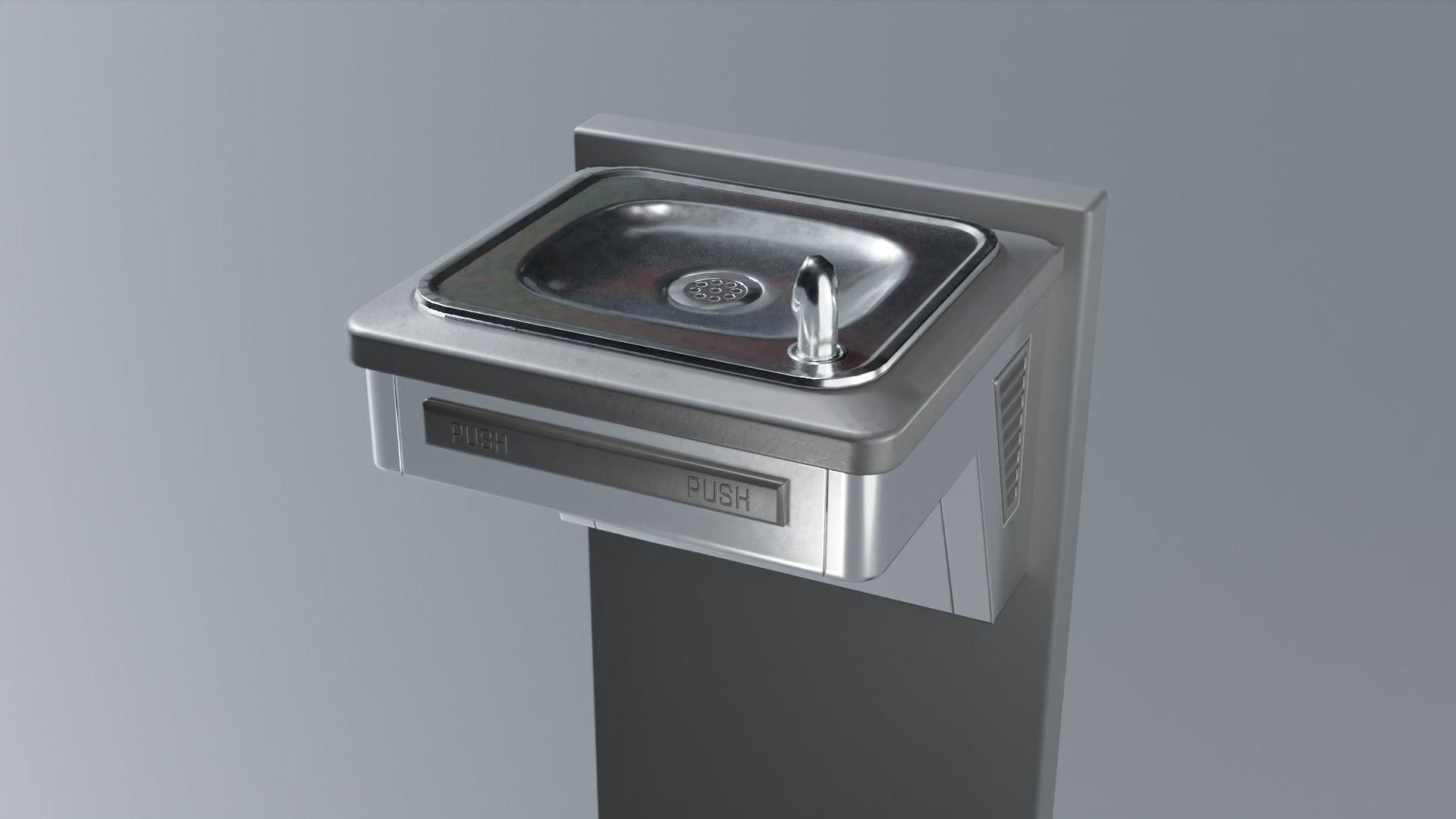 Drinking Fountain Low-poly 3D model_47
