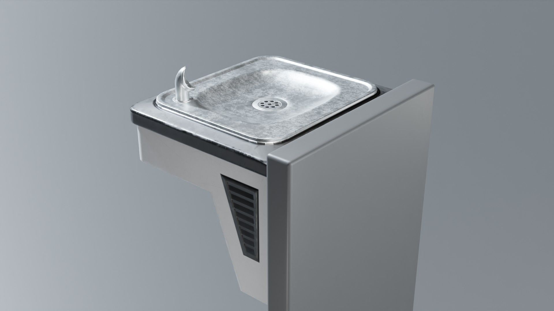 Drinking Fountain Low-poly 3D model_64