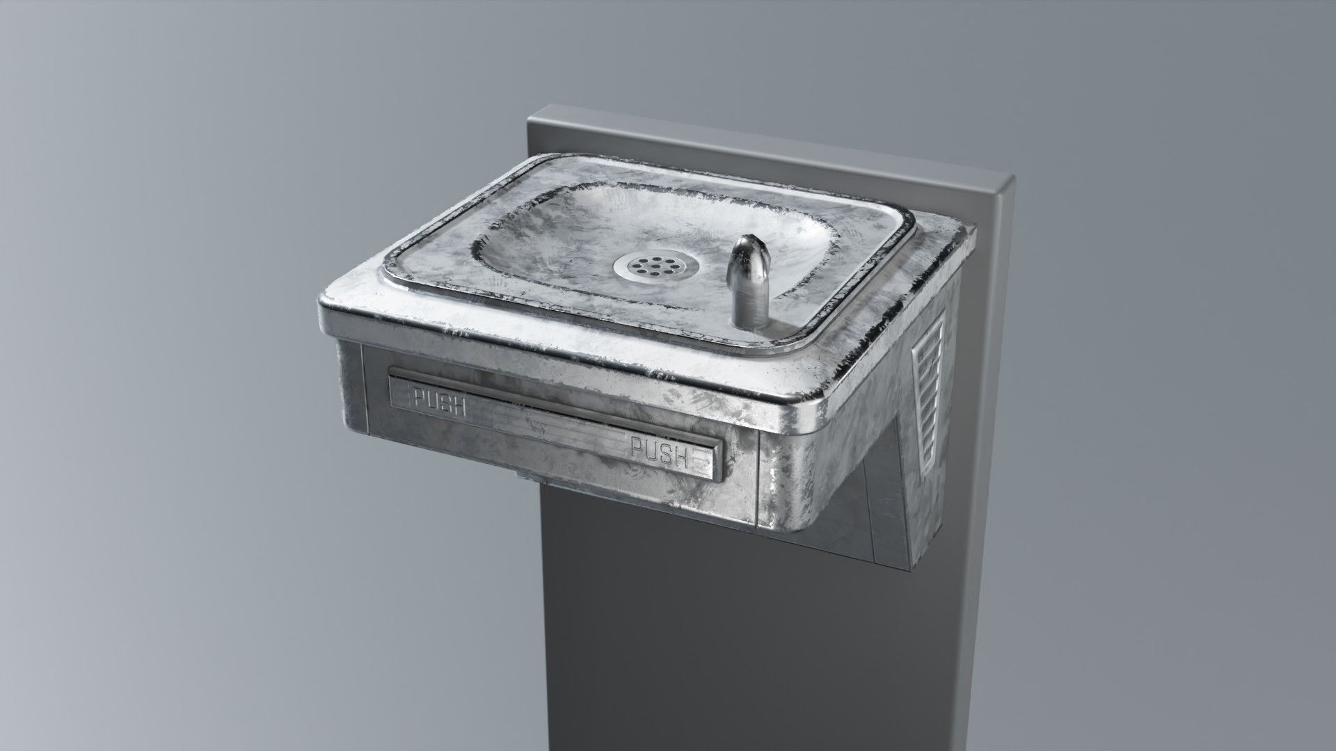 Drinking Fountain Low-poly 3D model_57