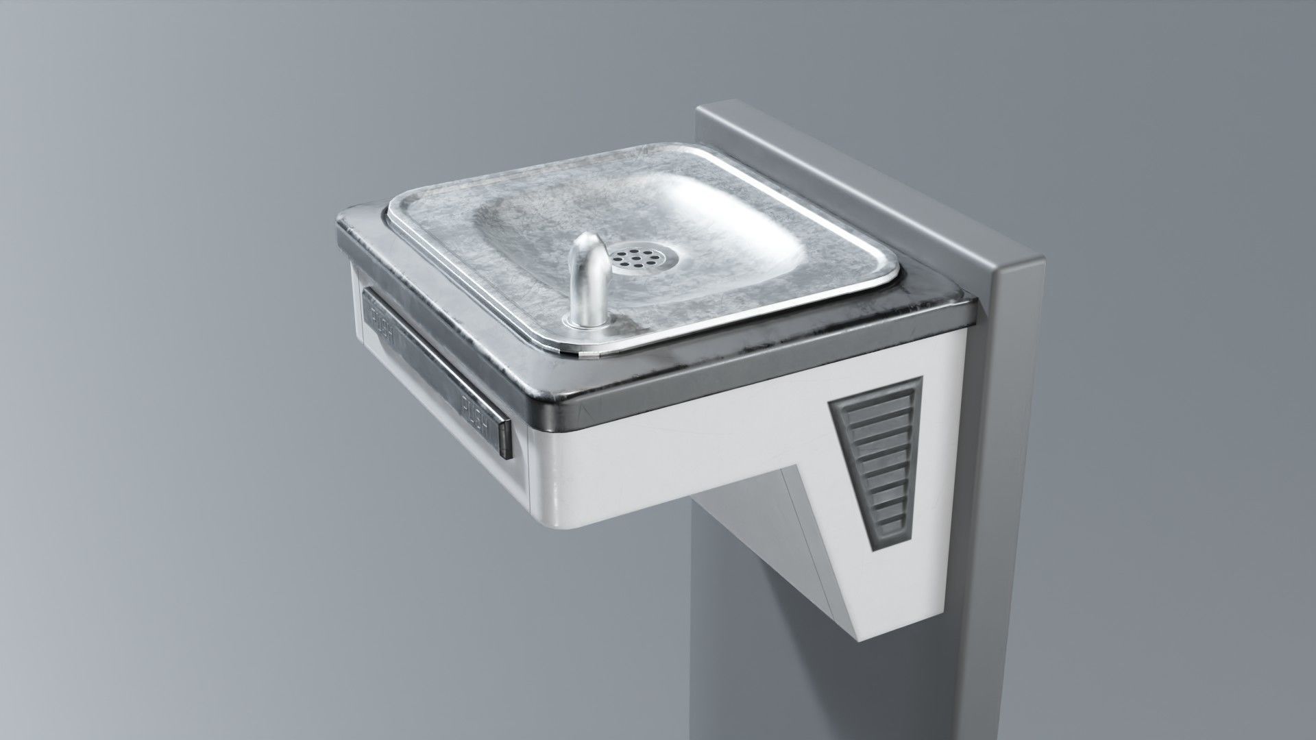 Drinking Fountain Low-poly 3D model_66