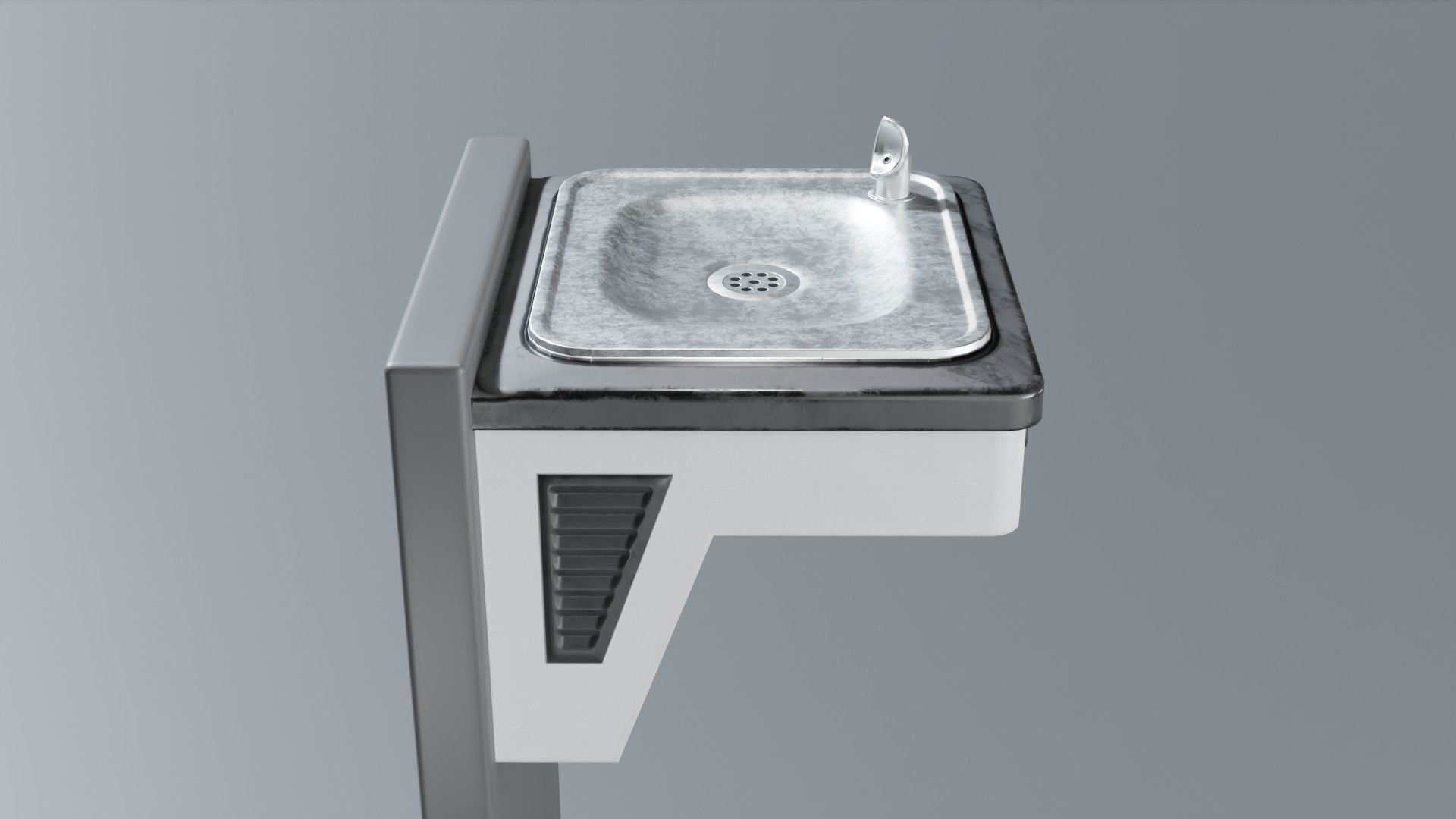 Drinking Fountain Low-poly 3D model_60