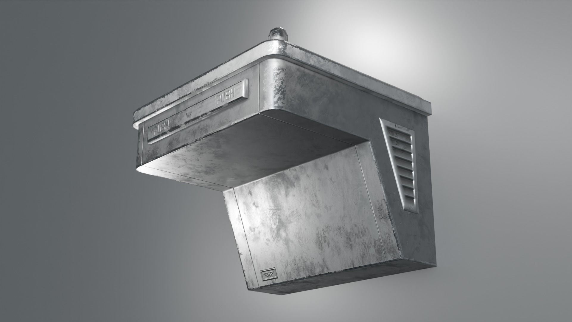 Drinking Fountain Low-poly 3D model_15