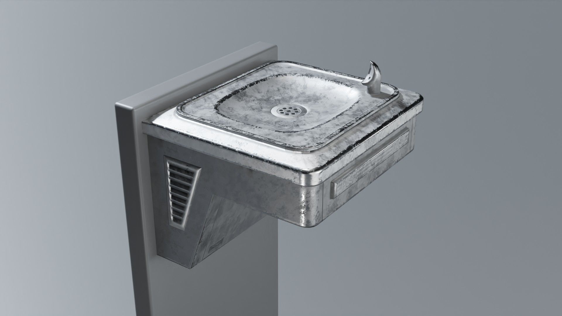 Drinking Fountain Low-poly 3D model_49