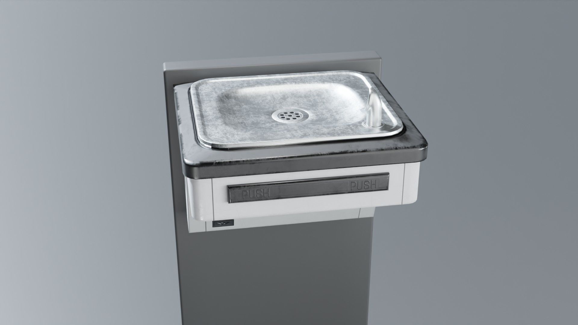 Drinking Fountain Low-poly 3D model_68