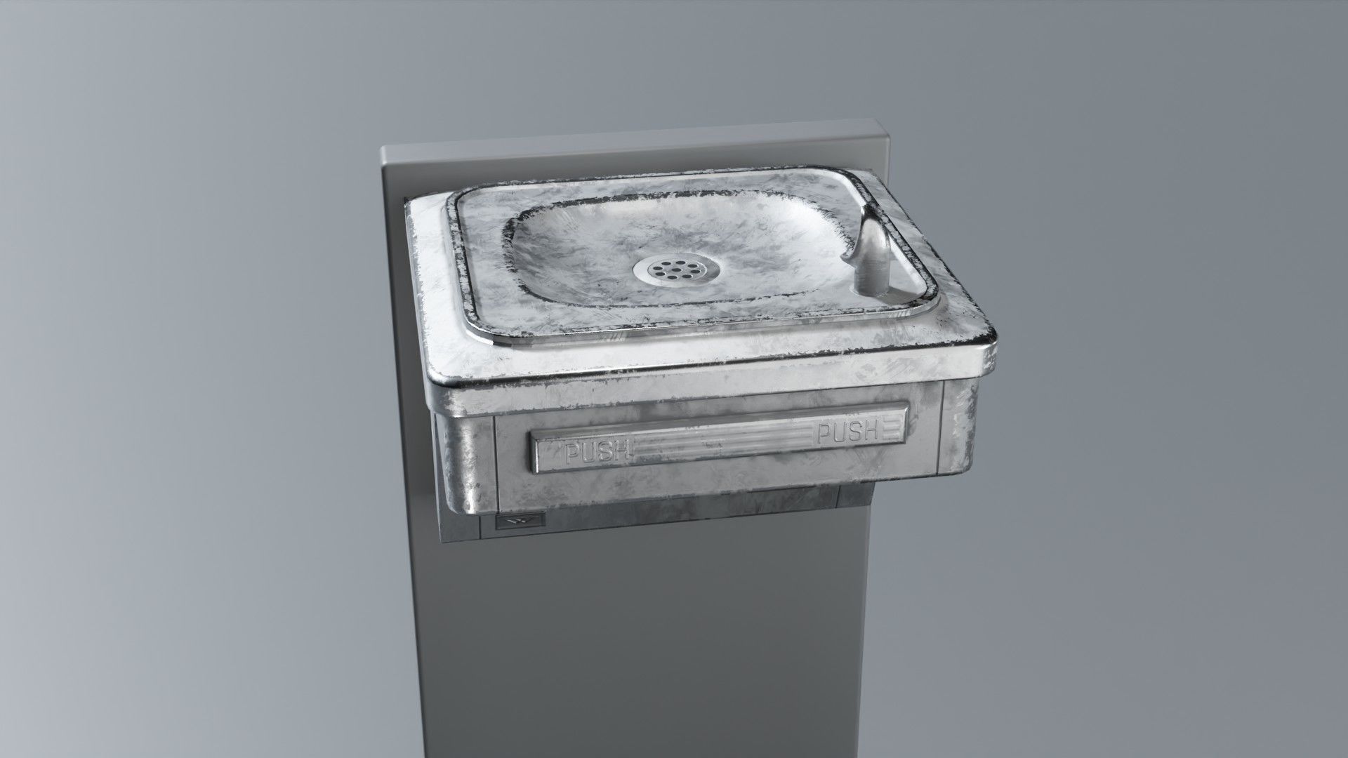Drinking Fountain Low-poly 3D model_58