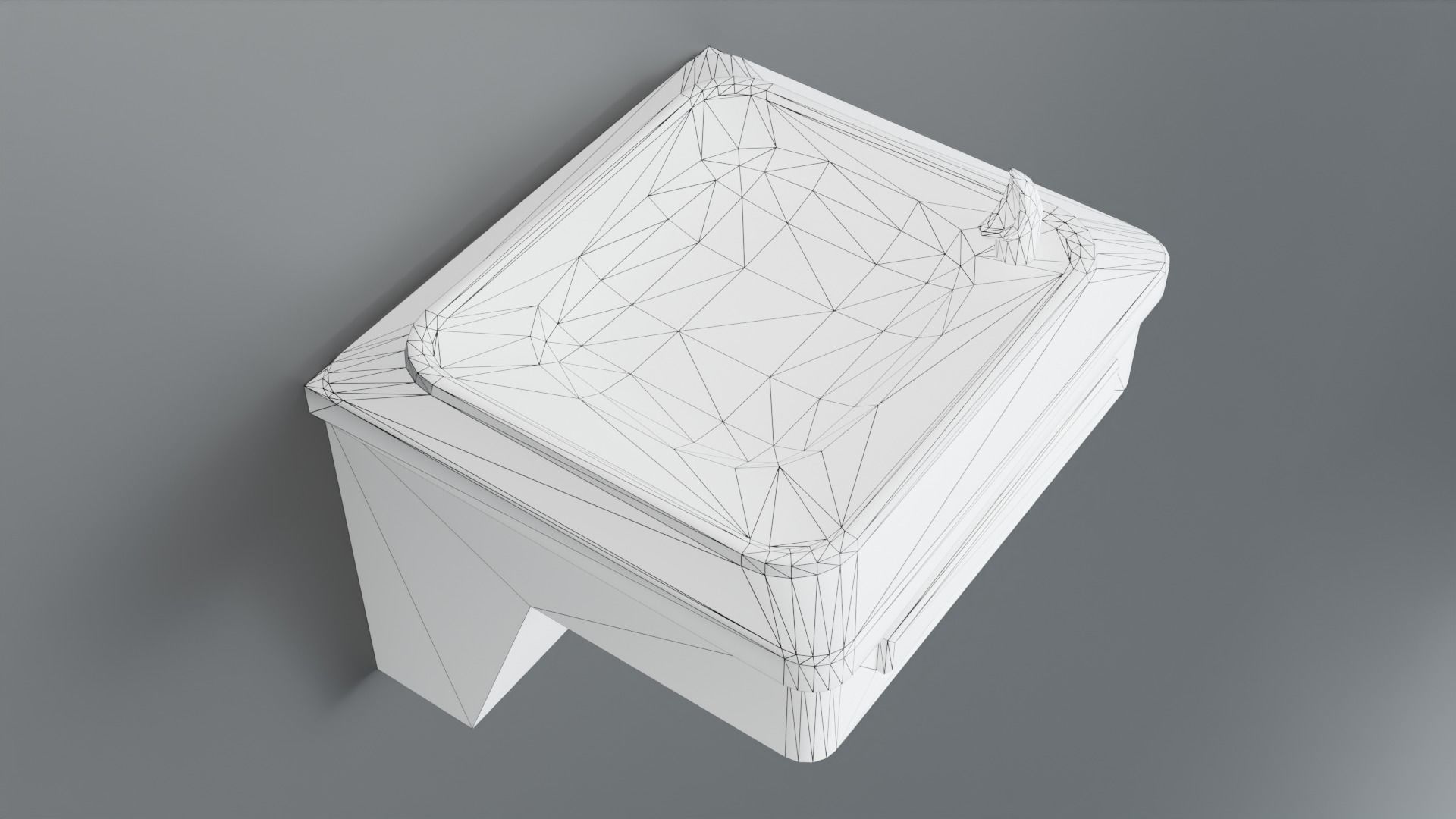 Drinking Fountain Low-poly 3D model_24