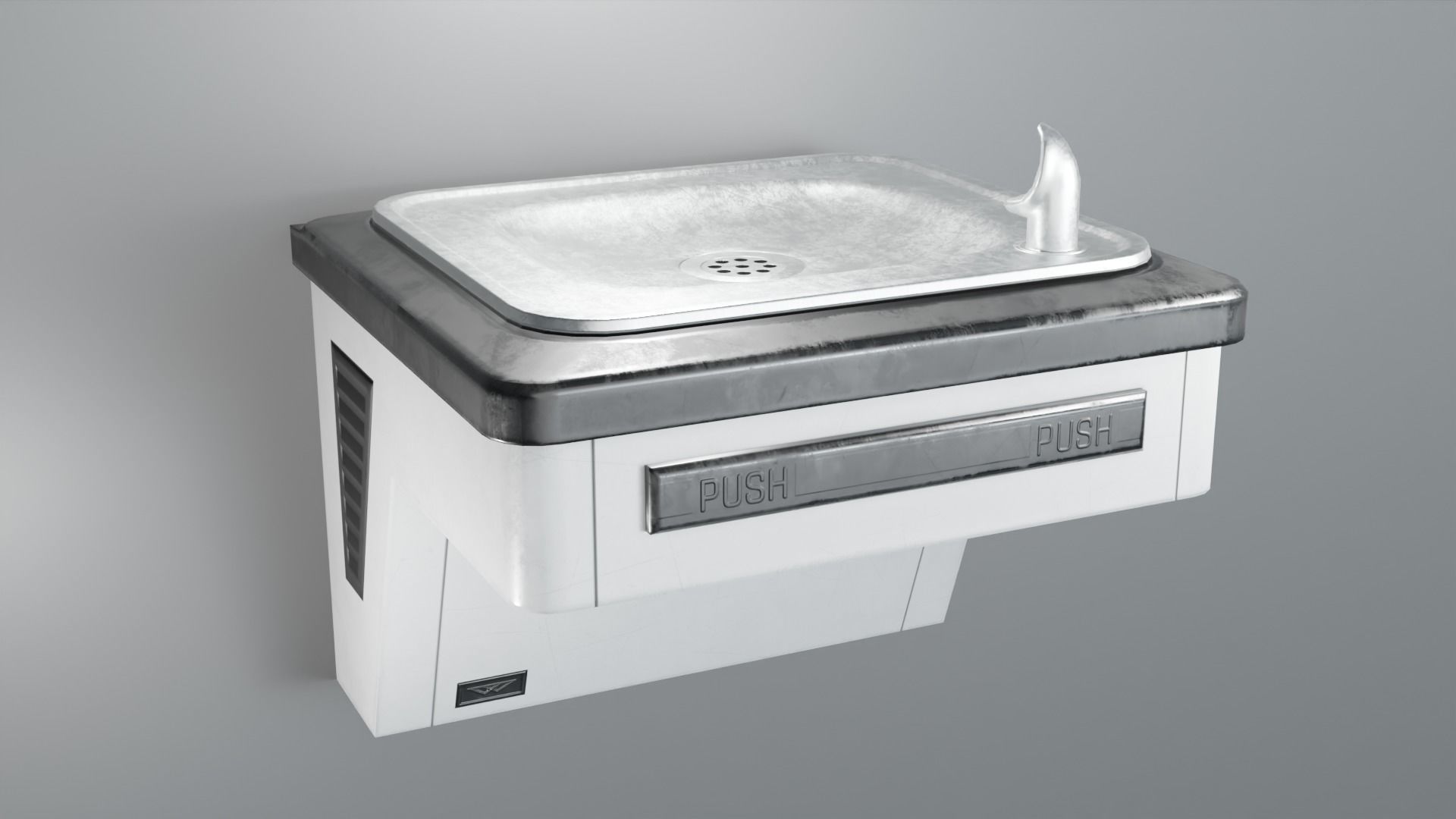 Drinking Fountain Low-poly 3D model_16