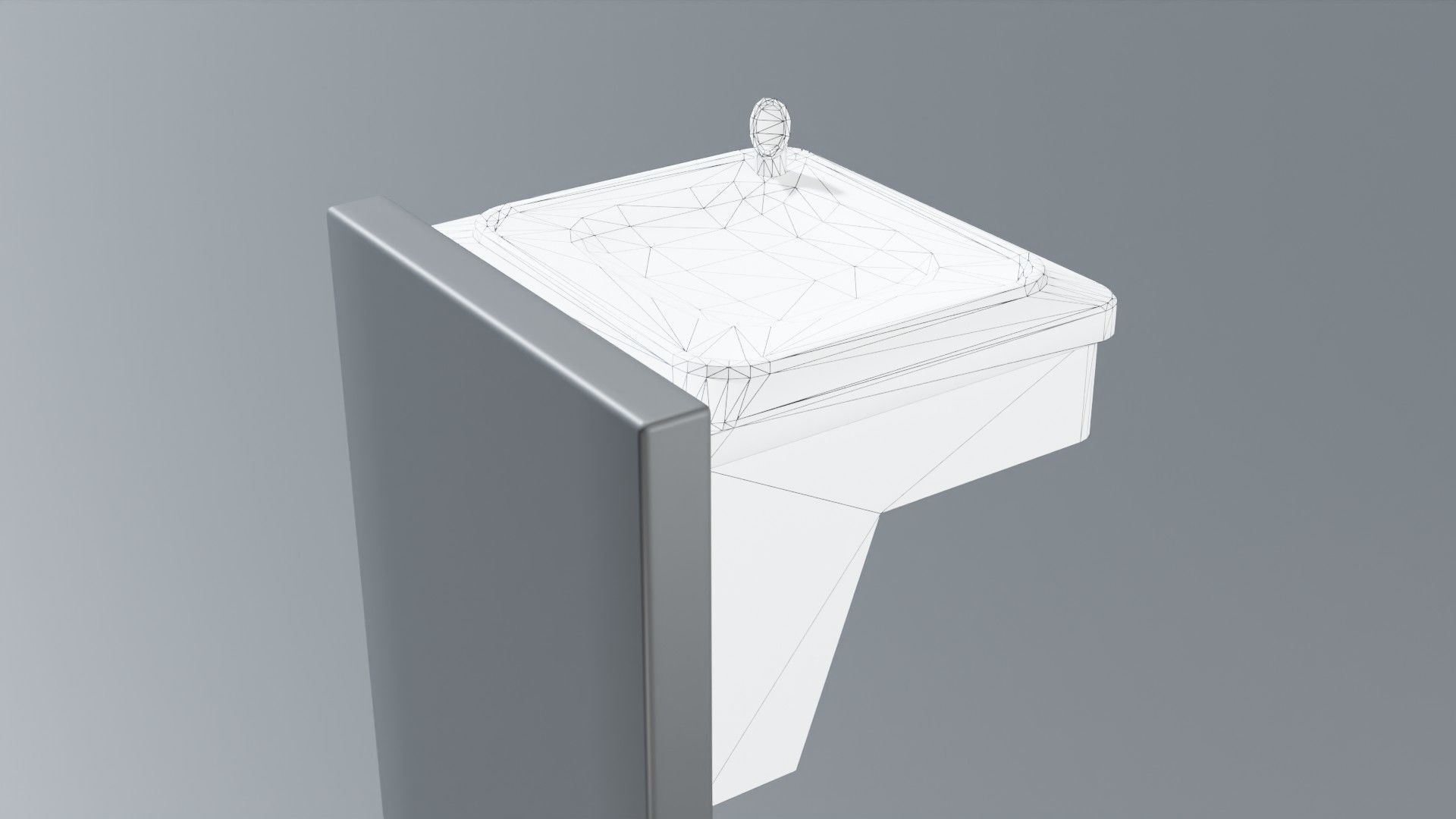 Drinking Fountain Low-poly 3D model_71