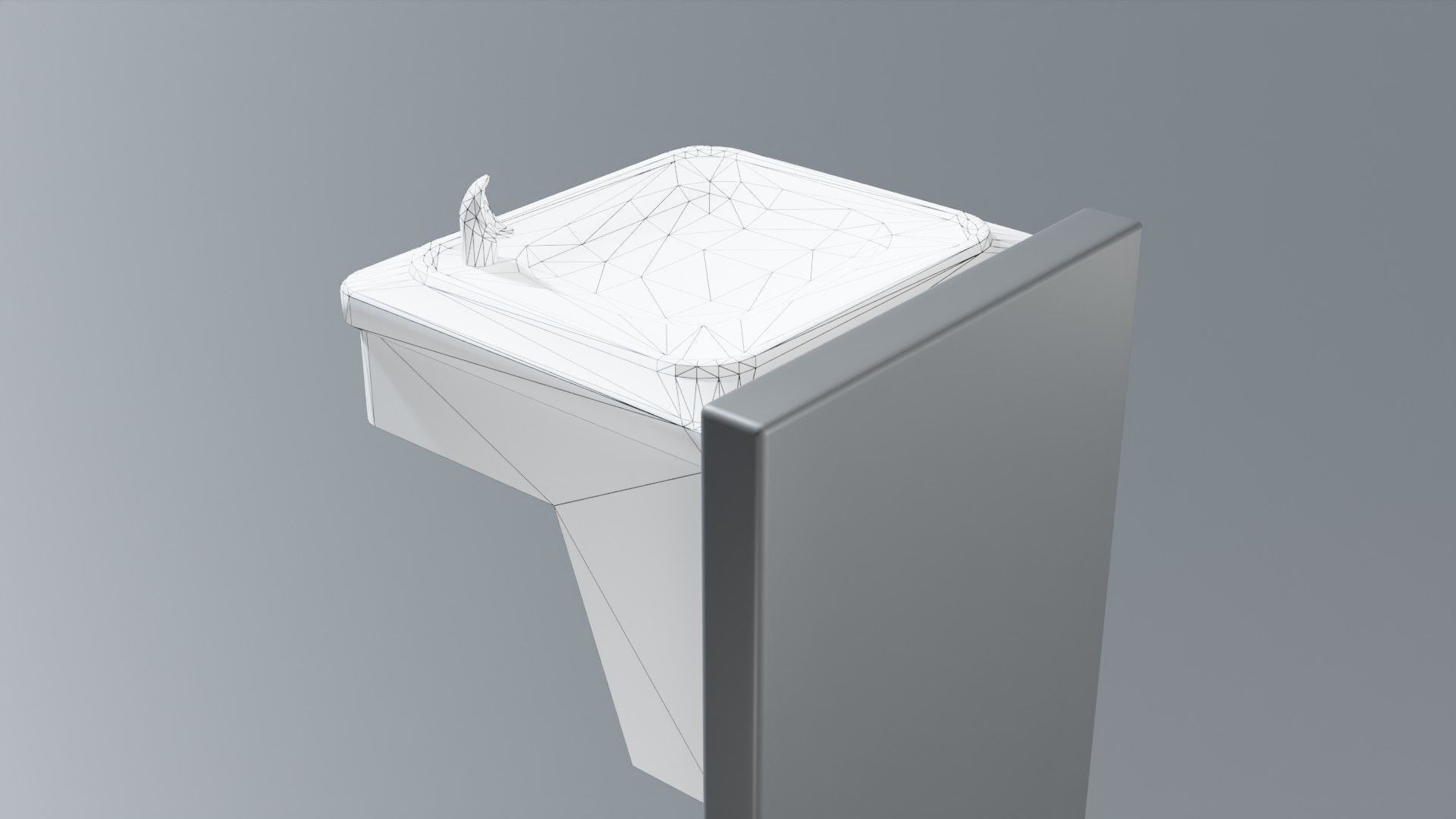 Drinking Fountain Low-poly 3D model_74