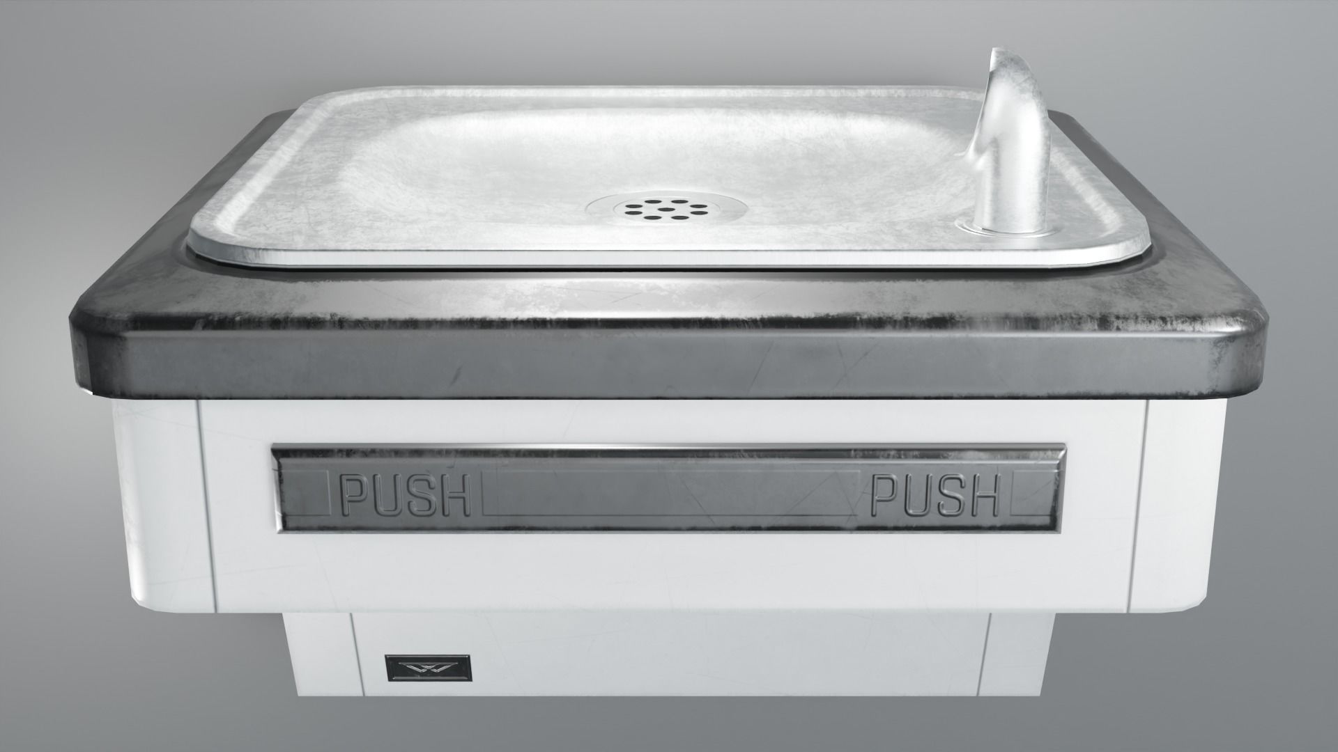 Drinking Fountain Low-poly 3D model_17