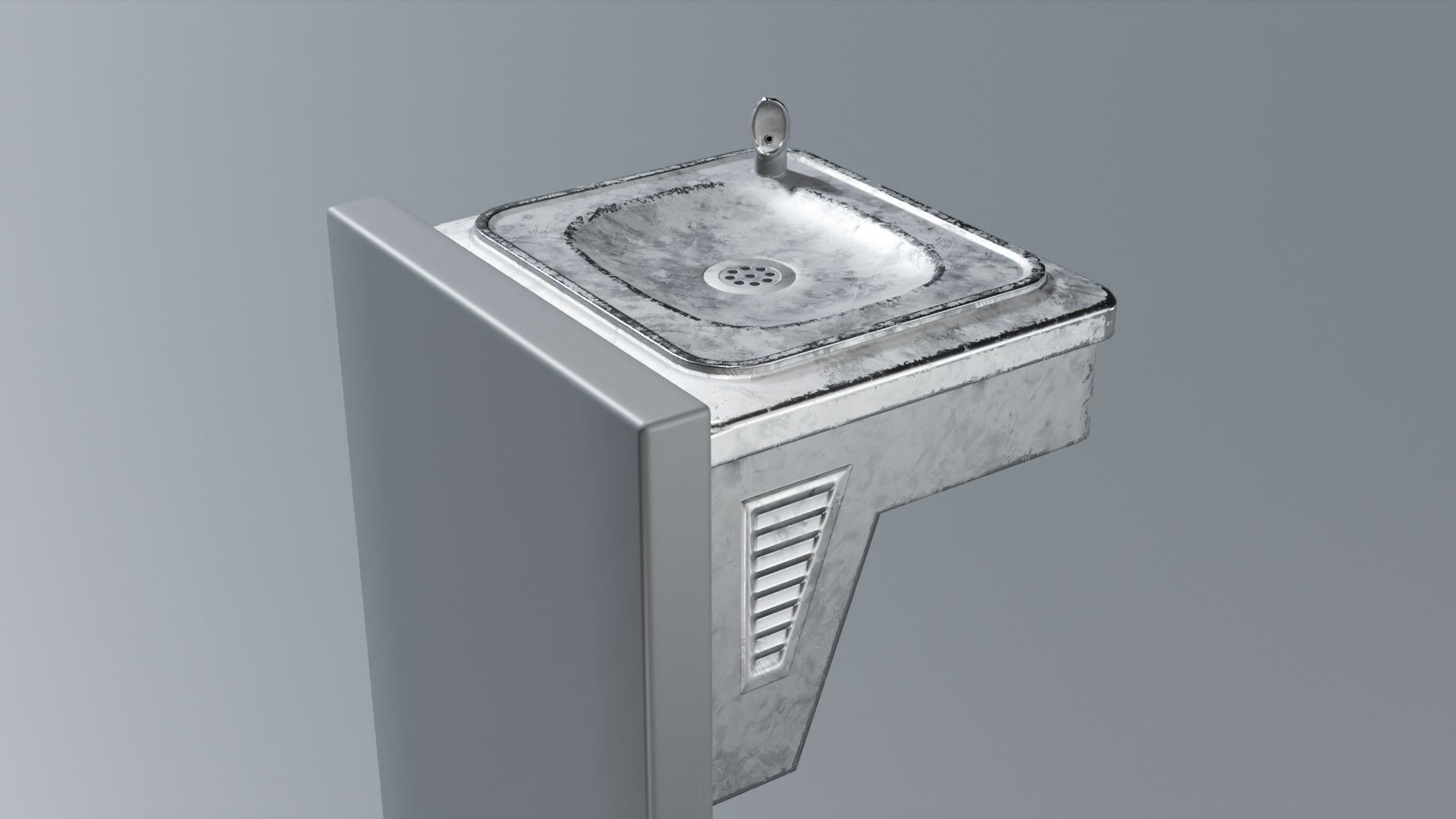Drinking Fountain Low-poly 3D model_51