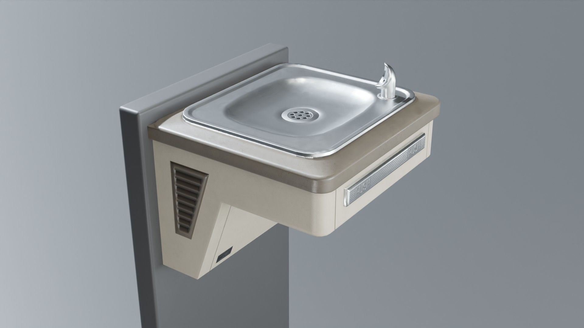 Drinking Fountain Low-poly 3D model_29