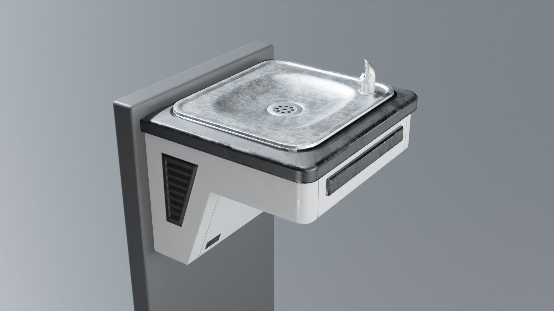 Drinking Fountain Low-poly 3D model_59