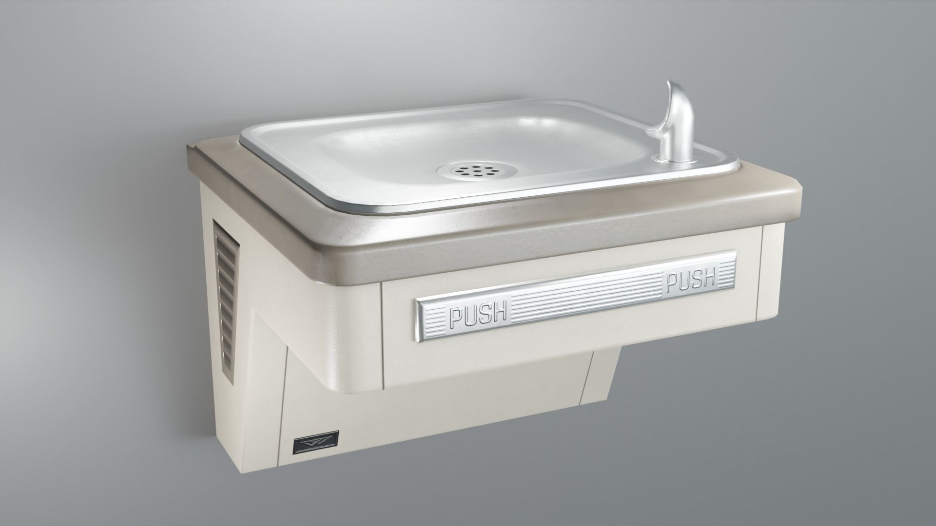 Drinking Fountain Low-poly 3D model_1