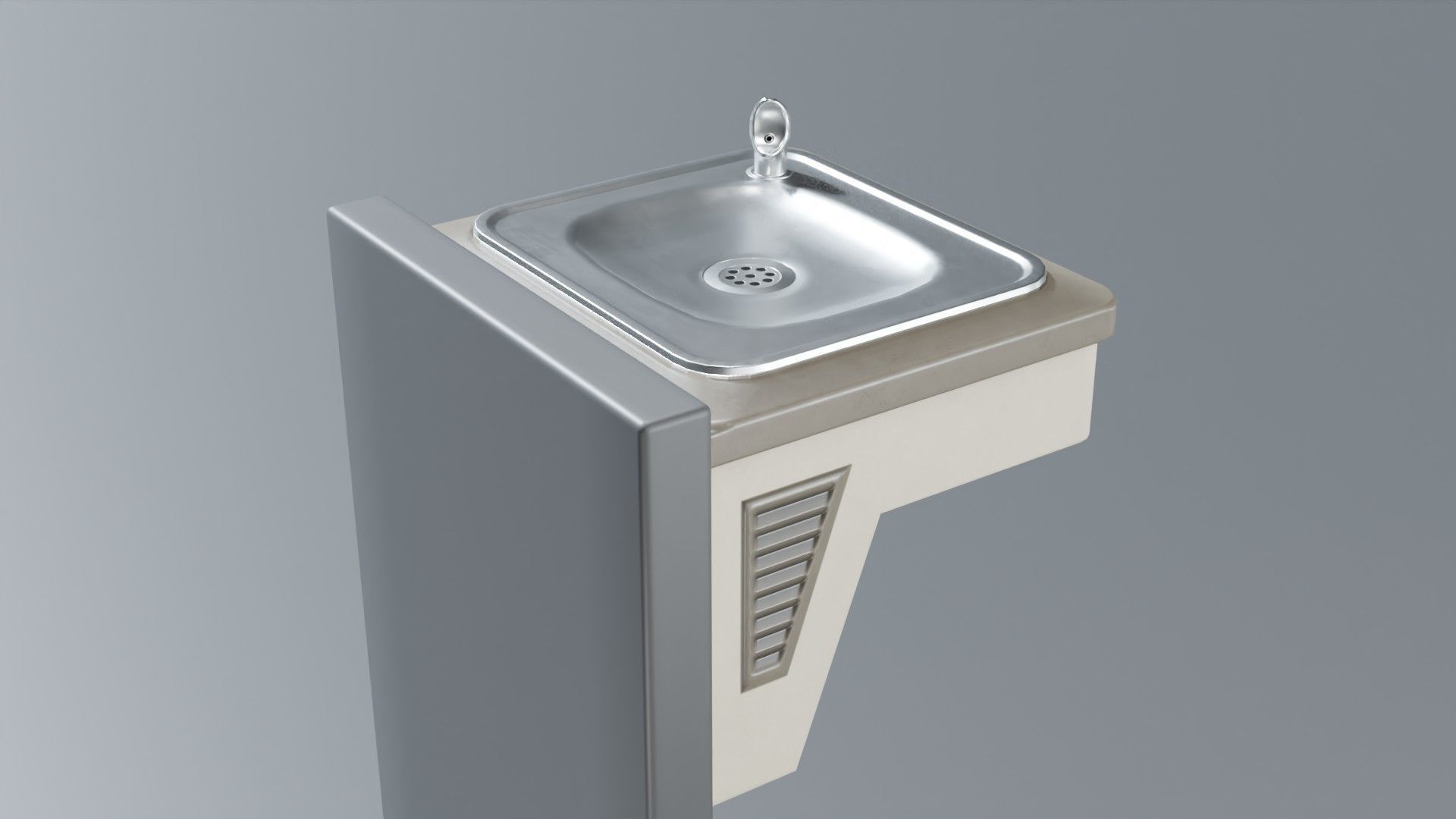 Drinking Fountain Low-poly 3D model_31