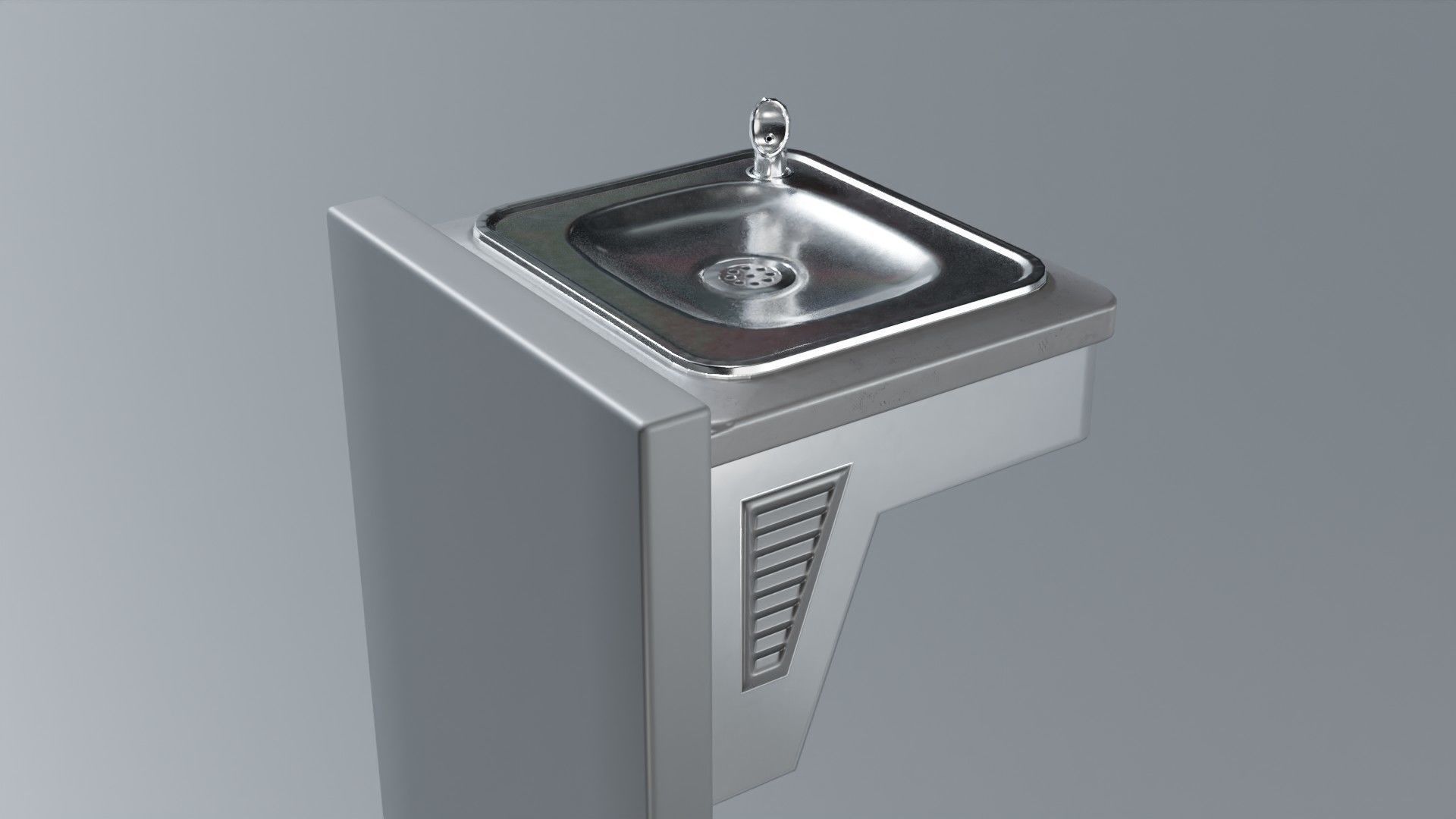 Drinking Fountain Low-poly 3D model_41