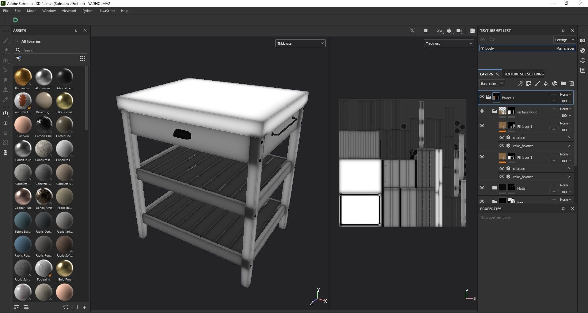 Kitchen table 3D model_15