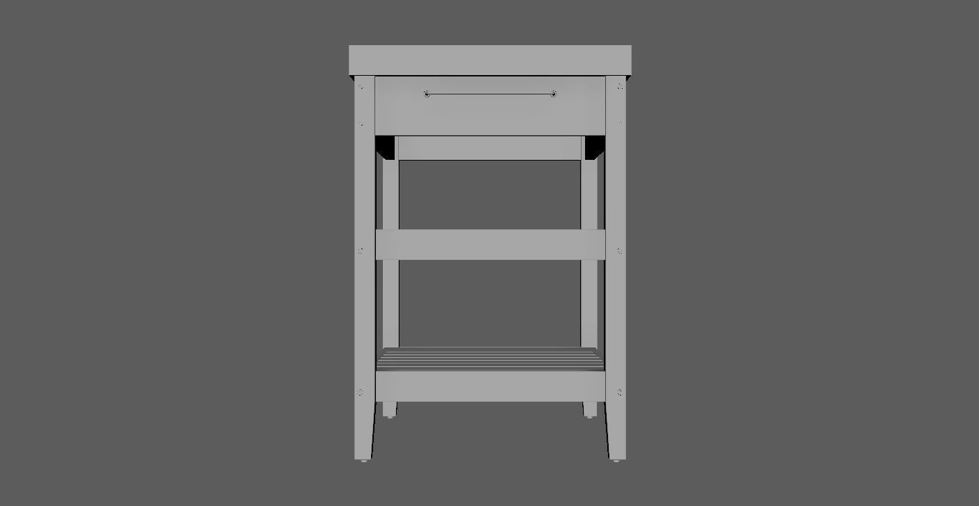 Kitchen table 3D model_23