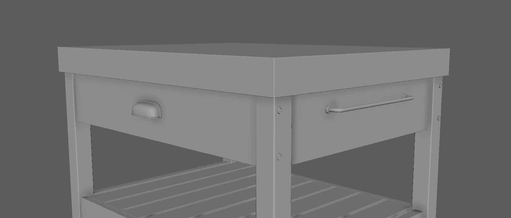 Kitchen table 3D model_27