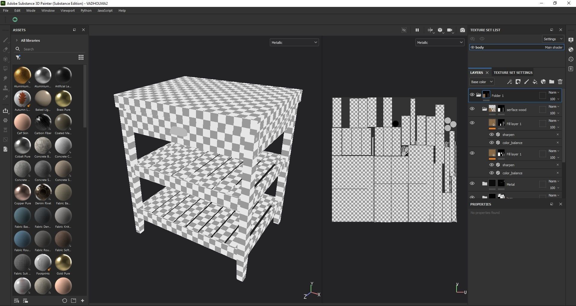 Kitchen table 3D model_16