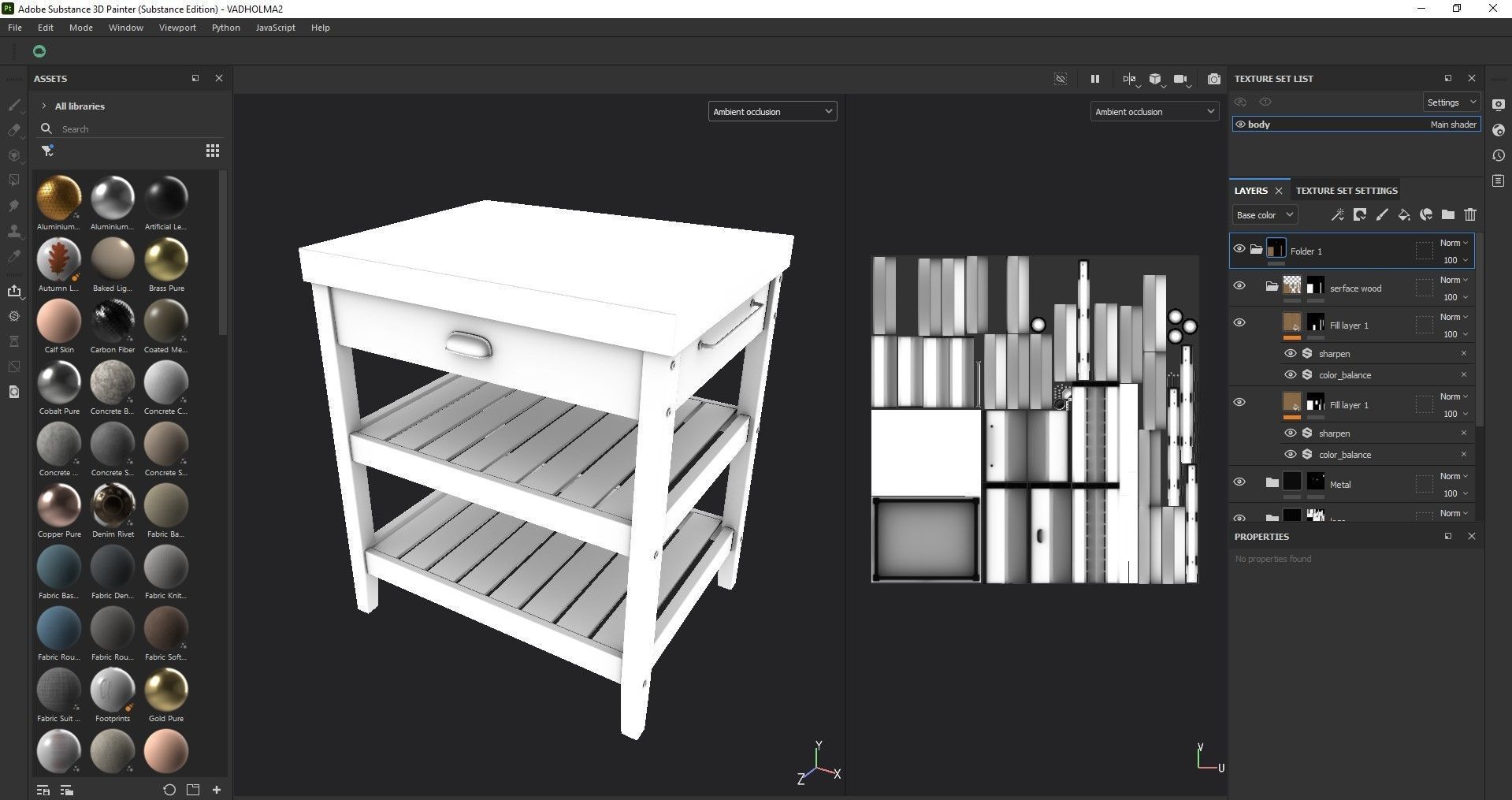 Kitchen table 3D model_24