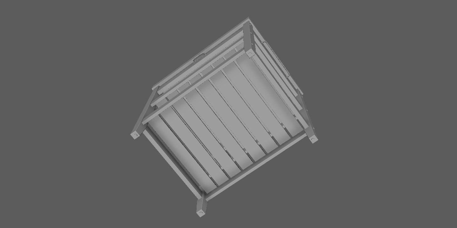 Kitchen table 3D model_25