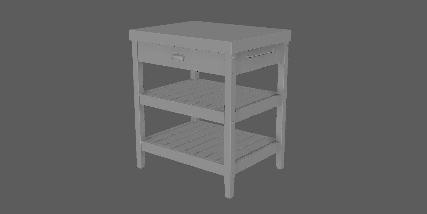 Kitchen table 3D model_14
