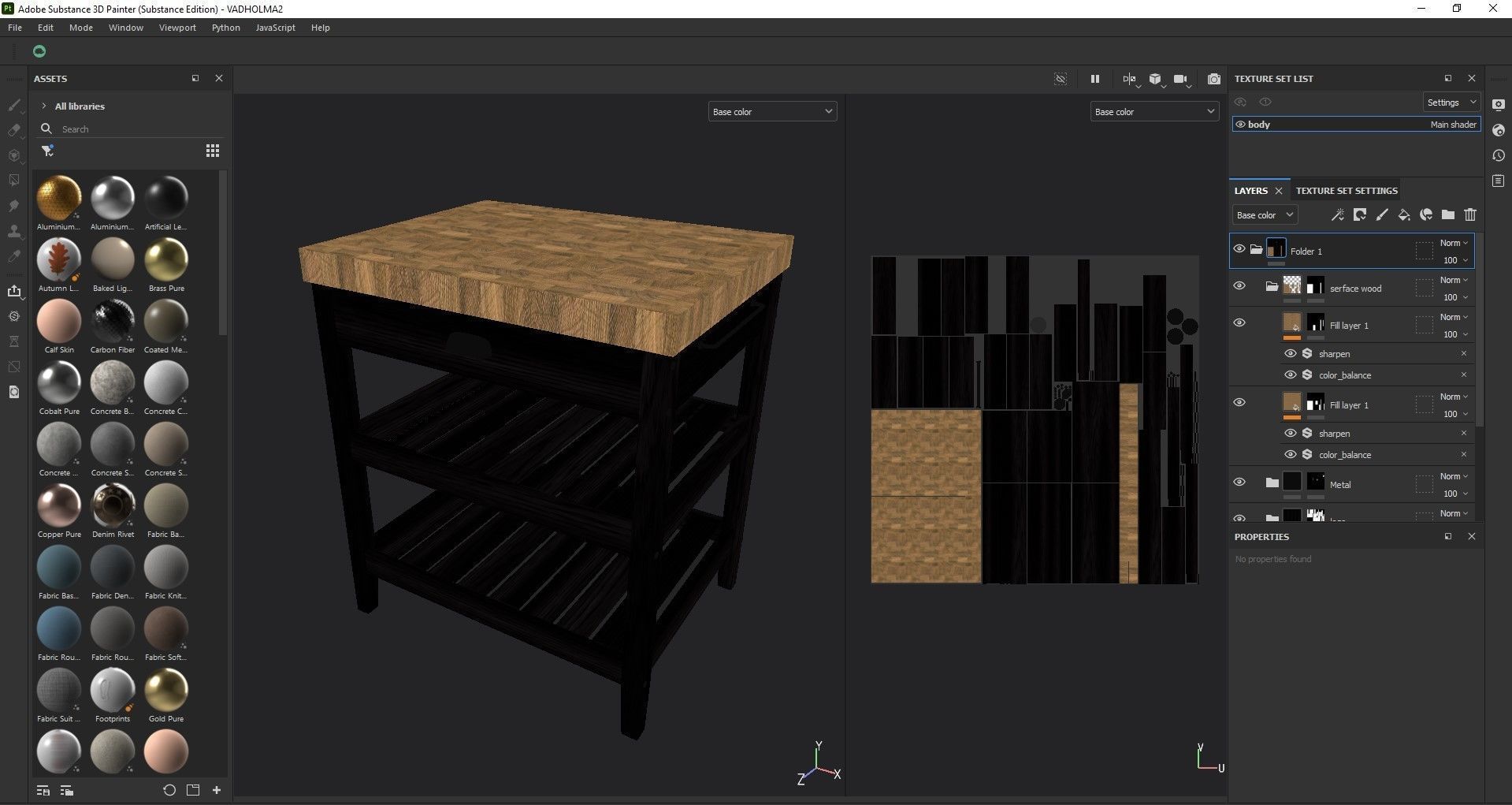 Kitchen table 3D model_10