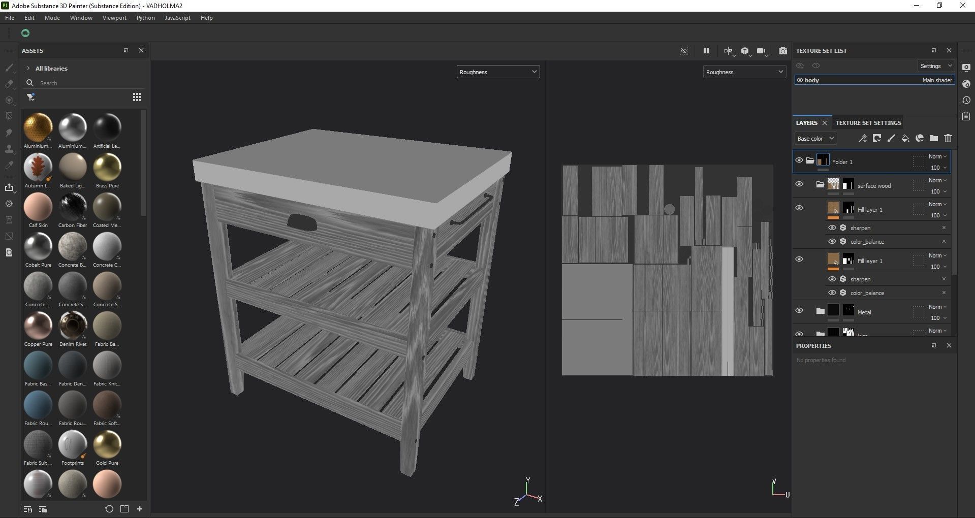Kitchen table 3D model_11
