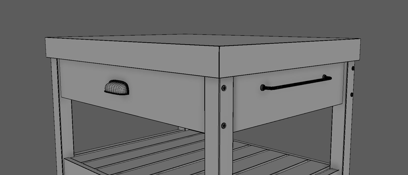 Kitchen table 3D model_36