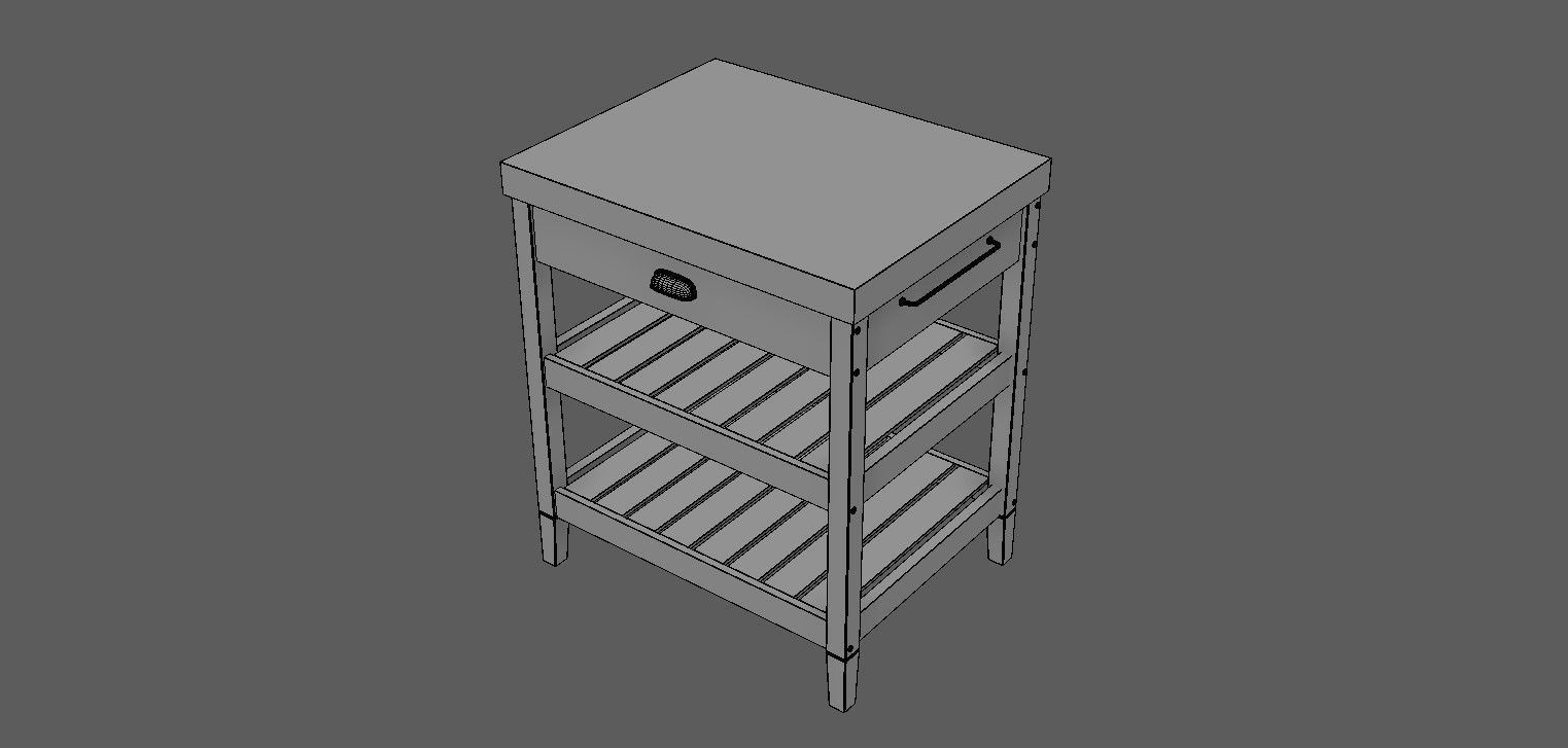 Kitchen table 3D model_22