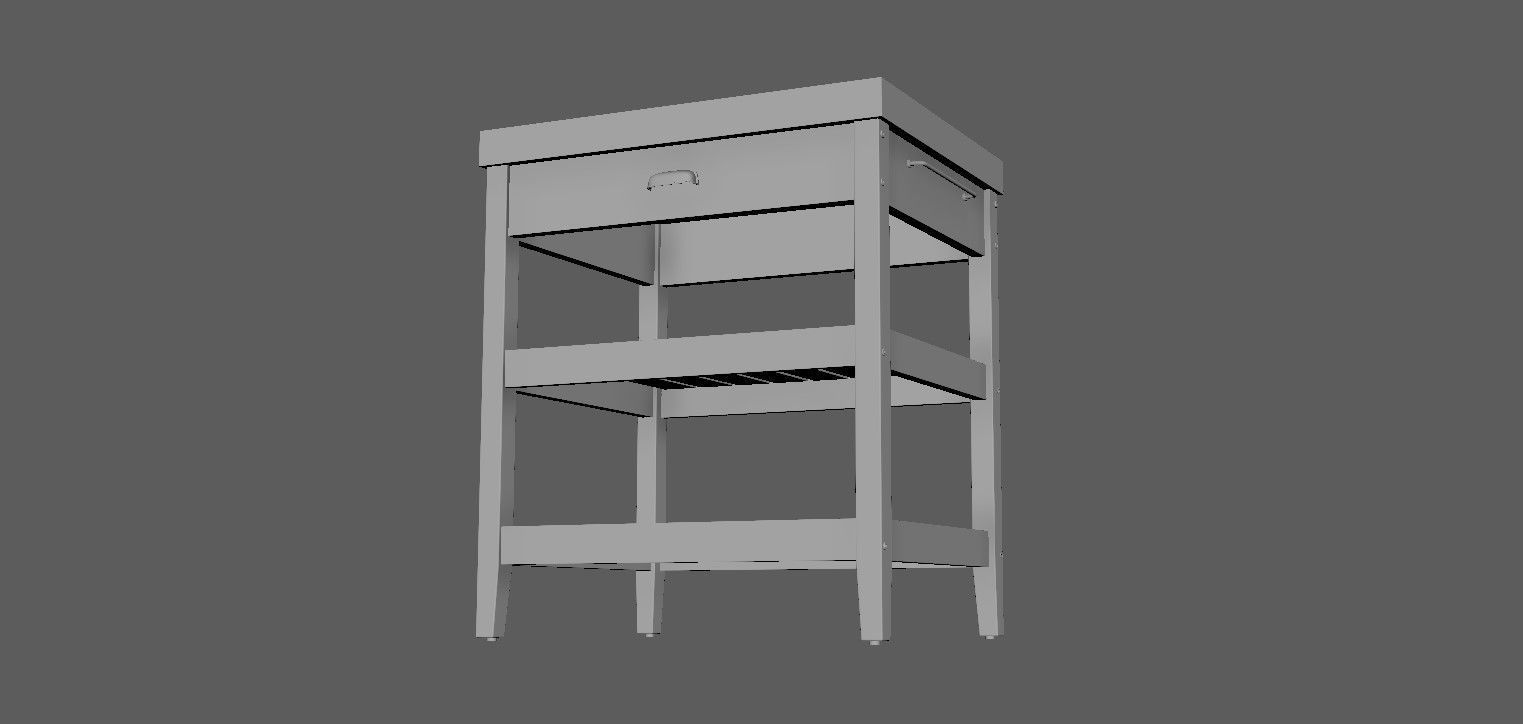 Kitchen table 3D model_26
