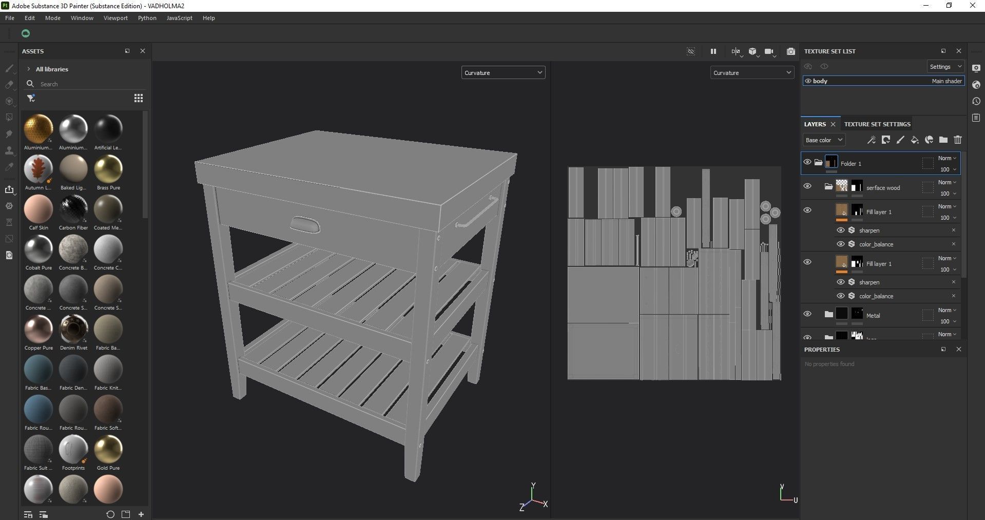 Kitchen table 3D model_17