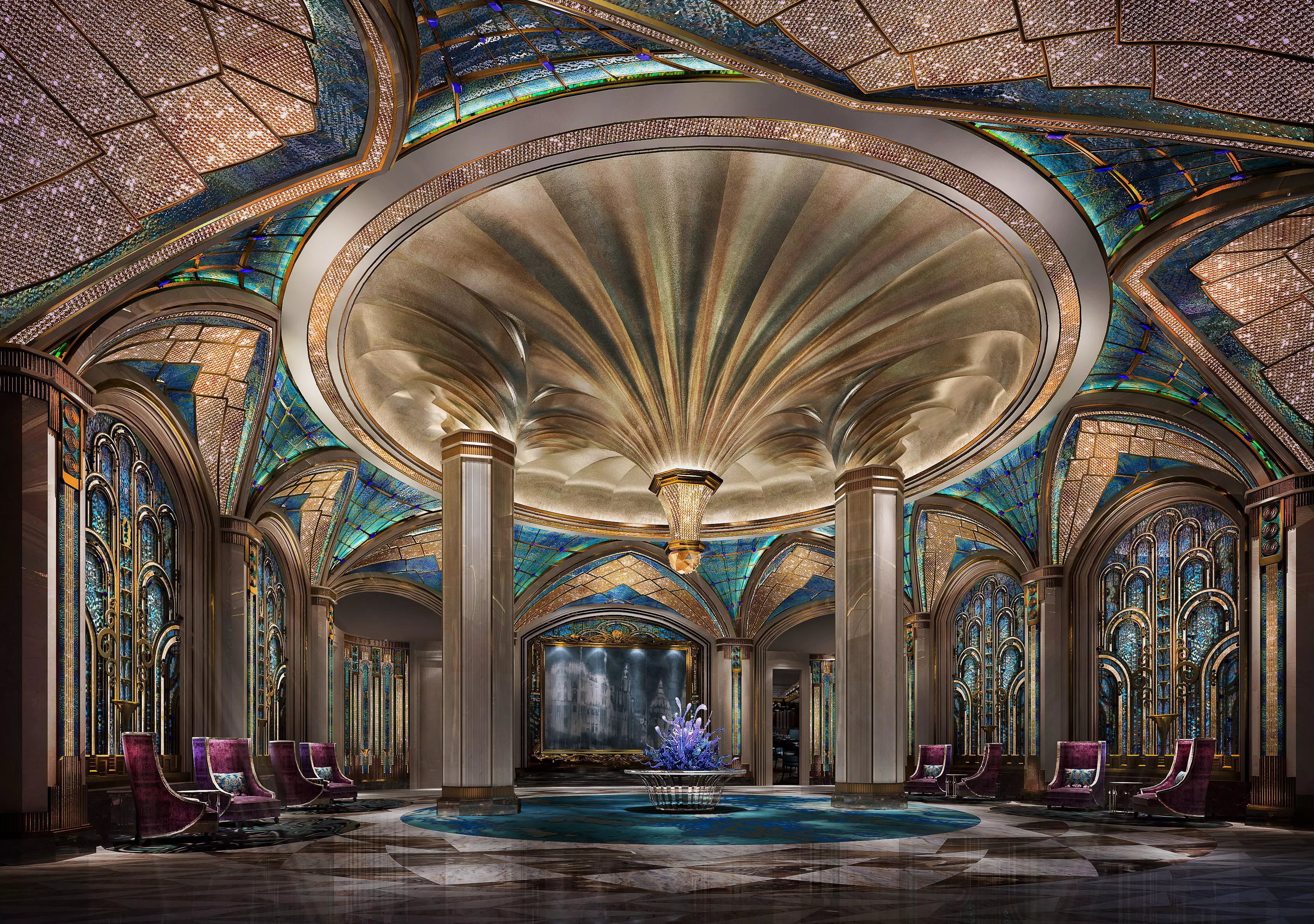 hotel lobby 3D model