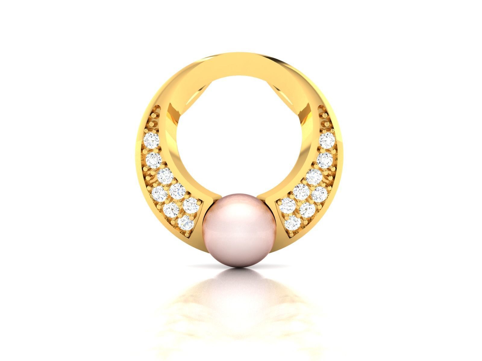 Opal Stone Pendants 3dm STL OBJ FBX Render Details 3D print model_3