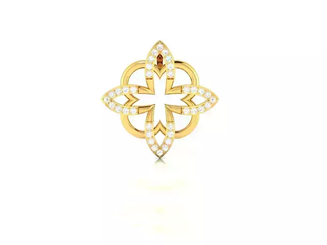 Solitaire Women Pendants 3dm STL OBJ FBX Render Details