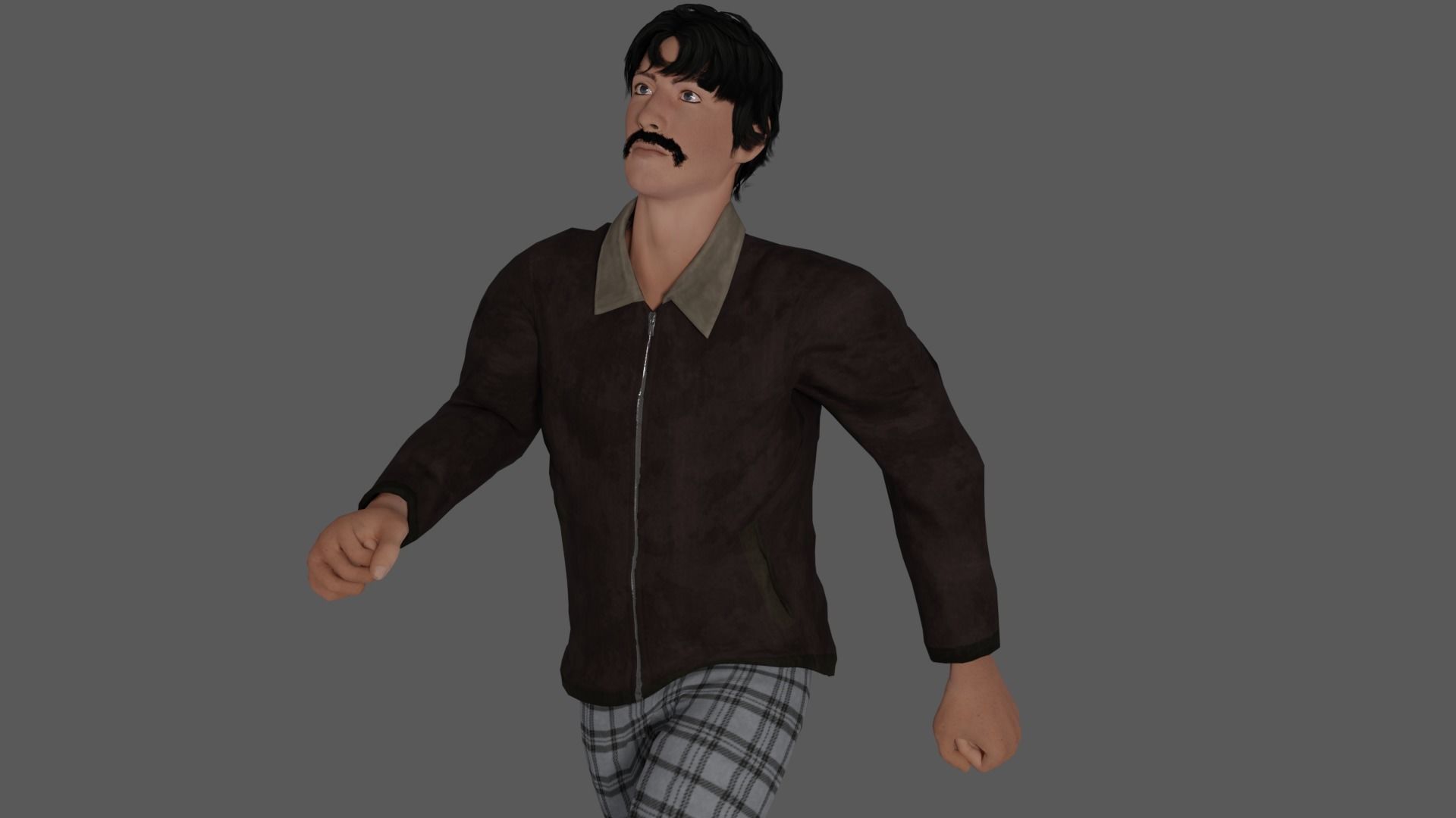 Rigged Male Character 35 3D model_23