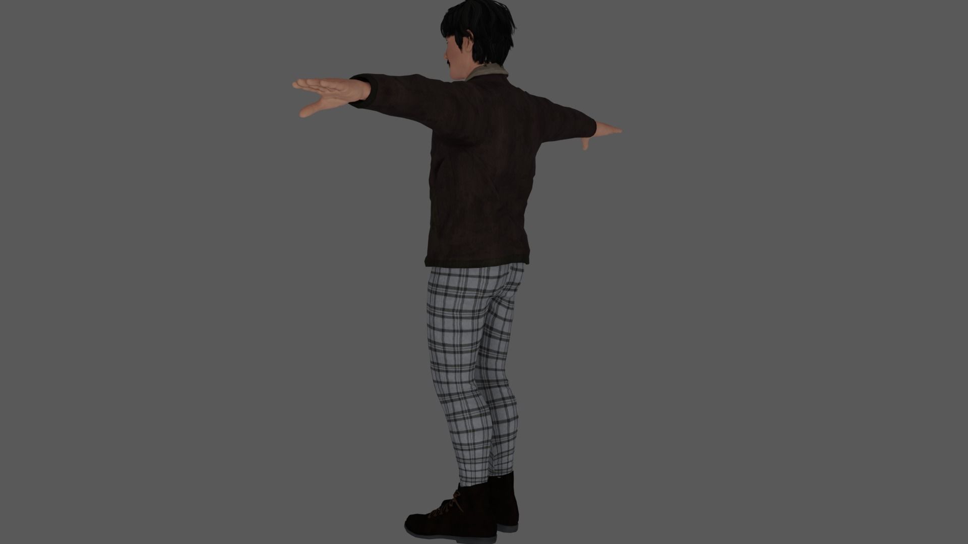 Rigged Male Character 35 3D model_8