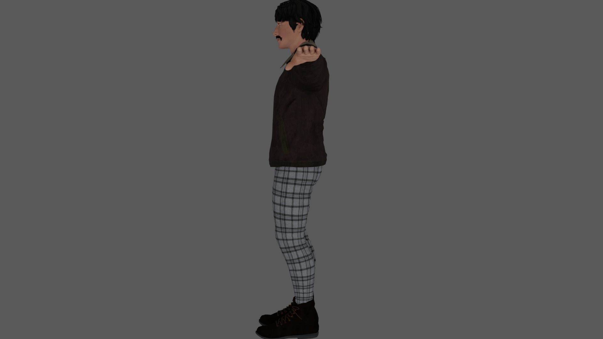 Rigged Male Character 35 3D model_9