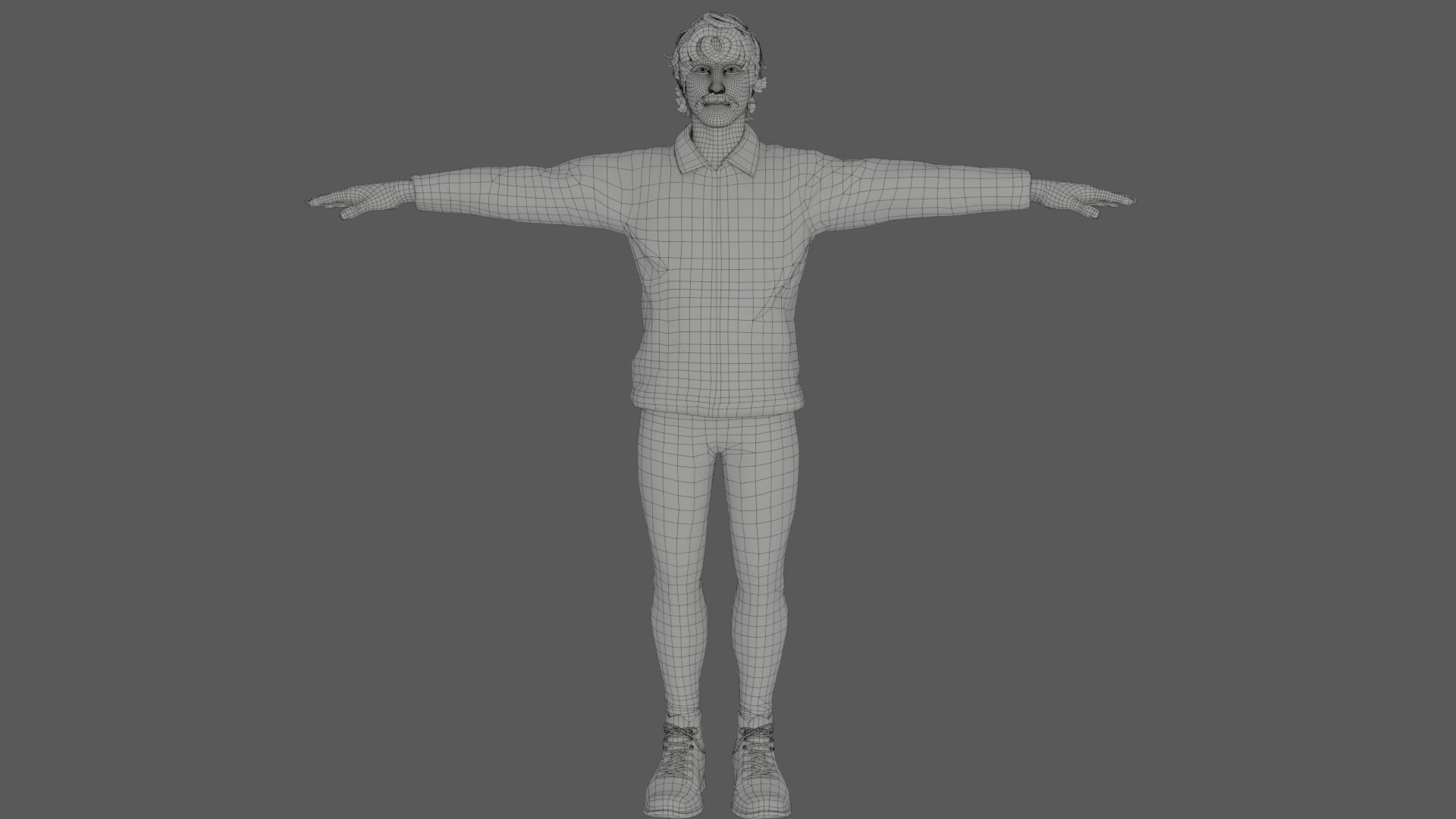 Rigged Male Character 35 3D model_24