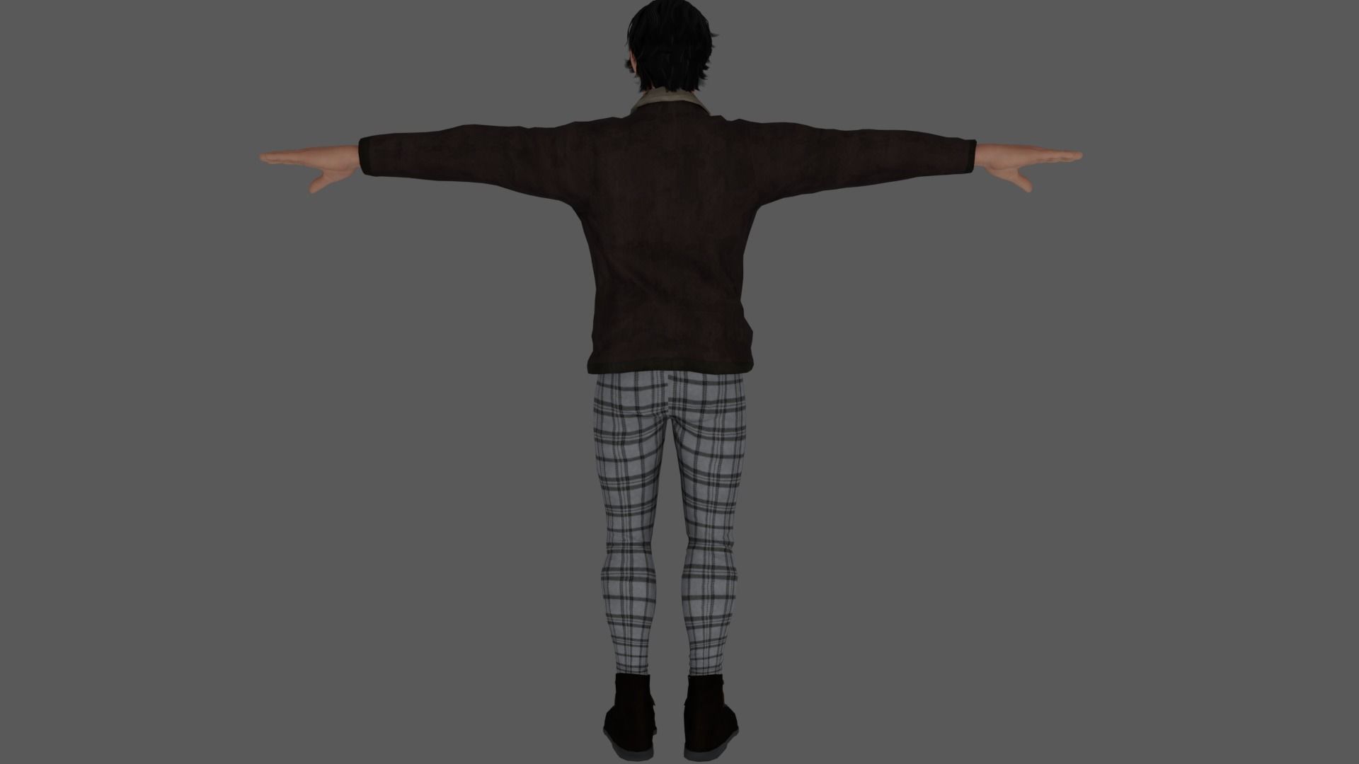 Rigged Male Character 35 3D model_6