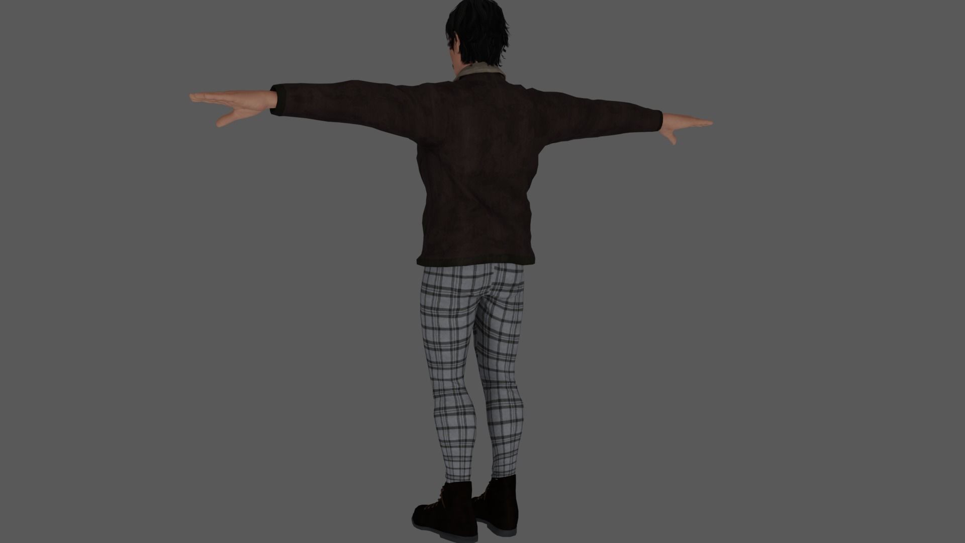 Rigged Male Character 35 3D model_7