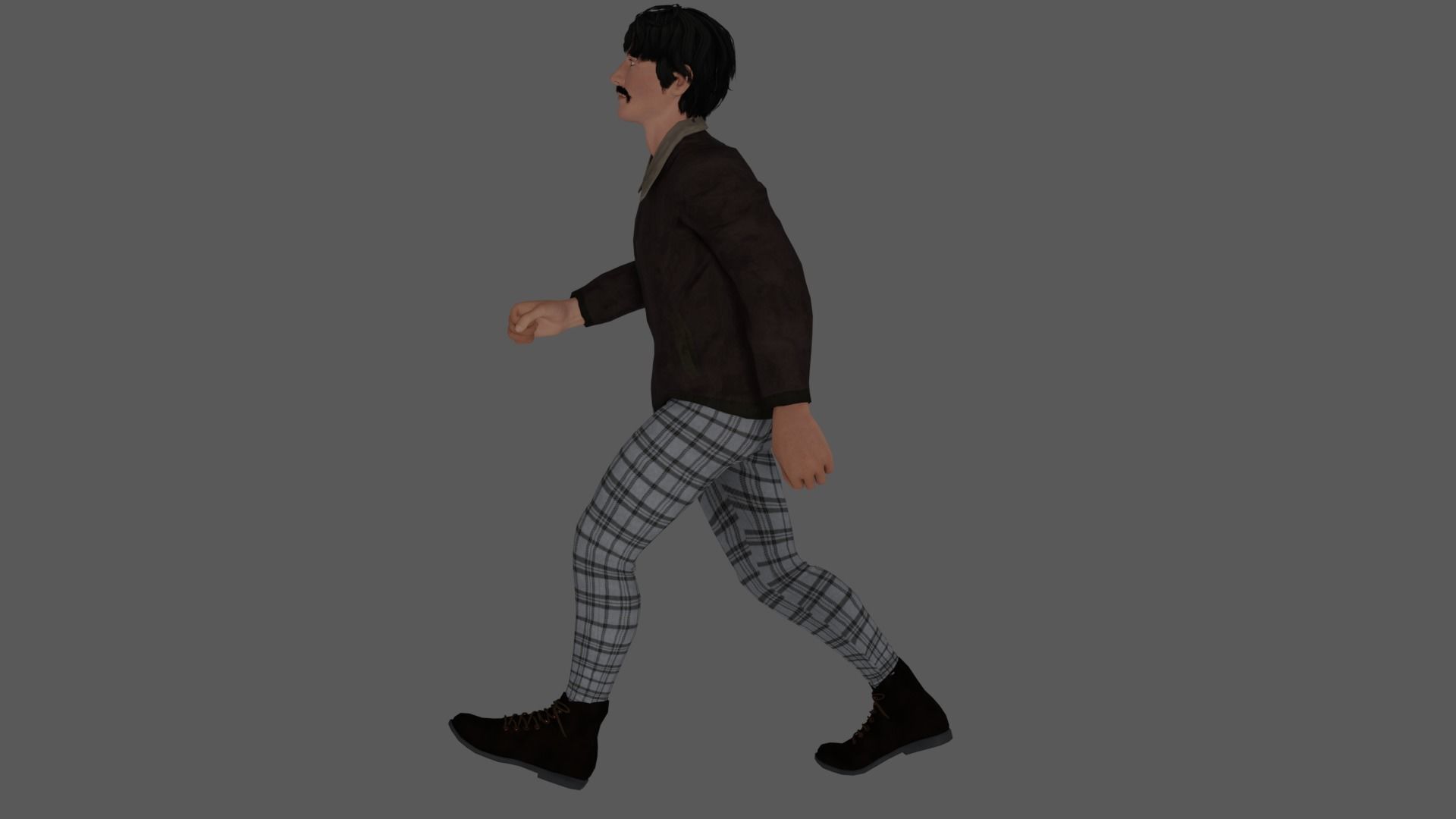 Rigged Male Character 35 3D model_22