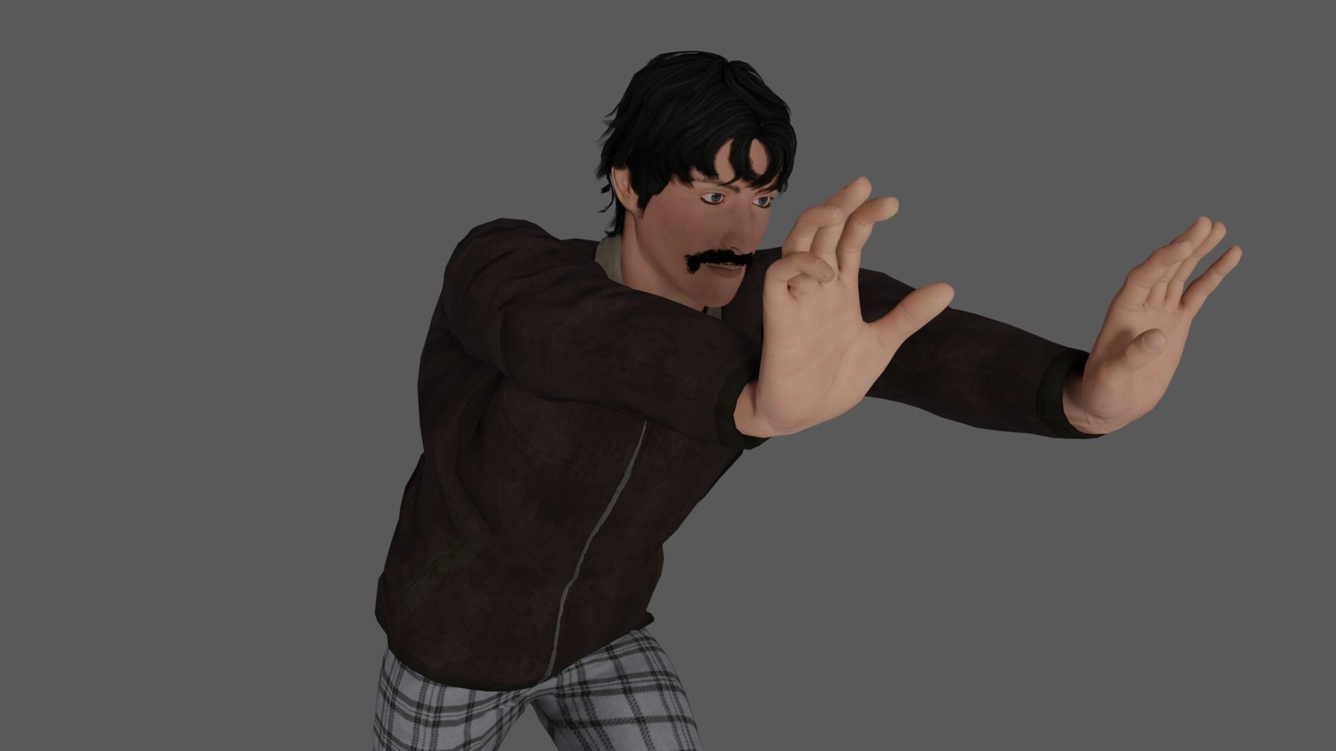 Rigged Male Character 35 3D model_18