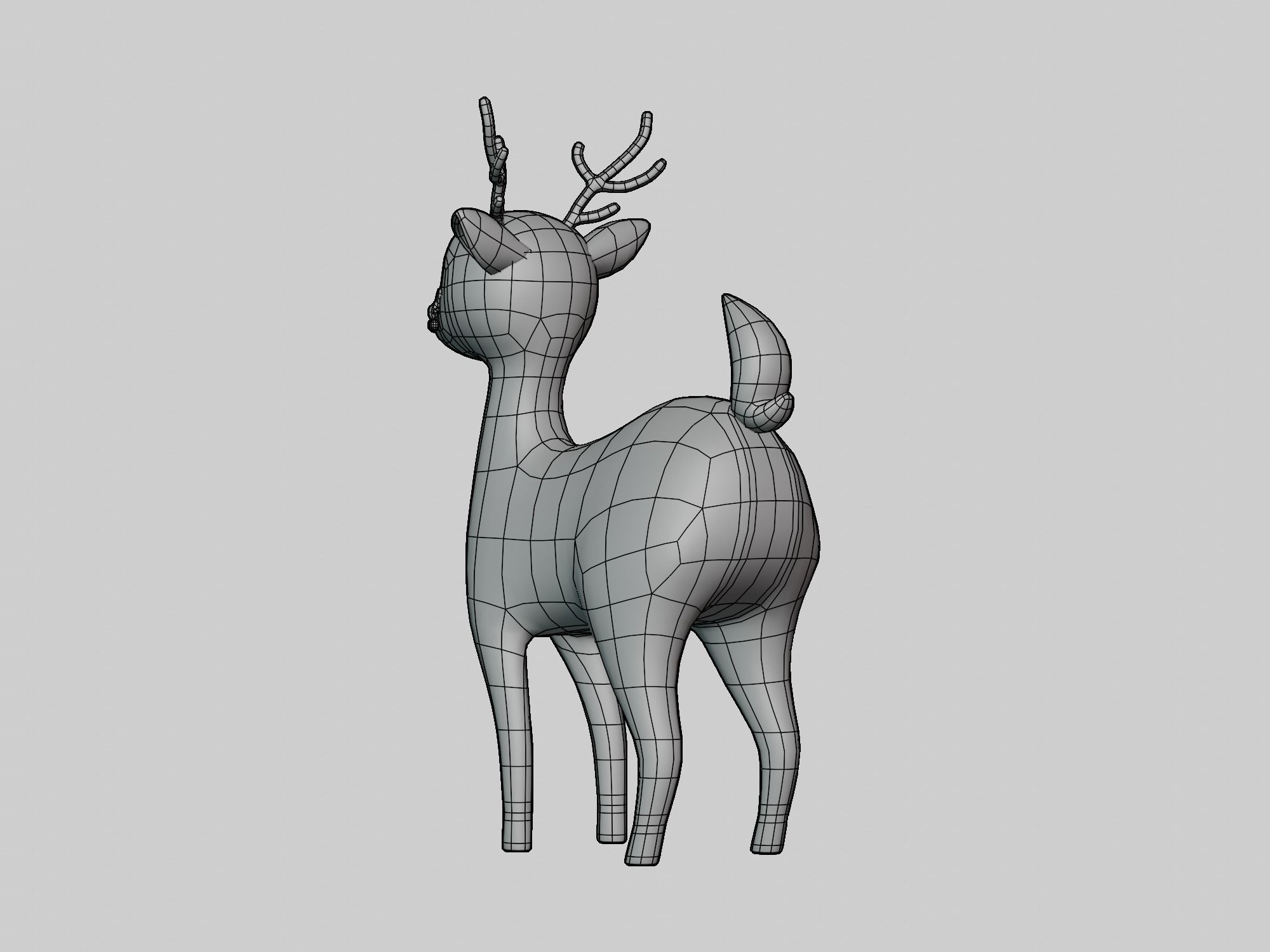 character Cartoon Deer 3D model_8