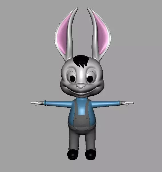 Rabbit Character Free 3D model_0