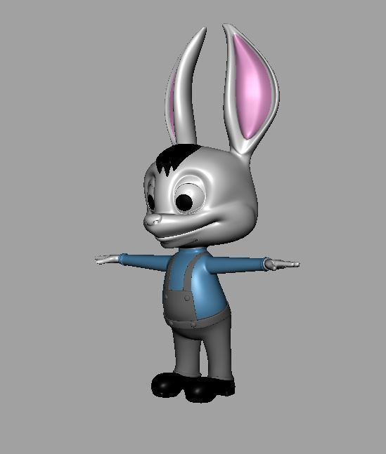 Rabbit Character Free 3D model_1