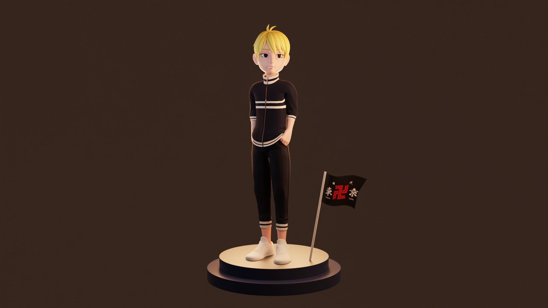 Cartoon Boy - Fully Rigged Low-poly 3D model_4